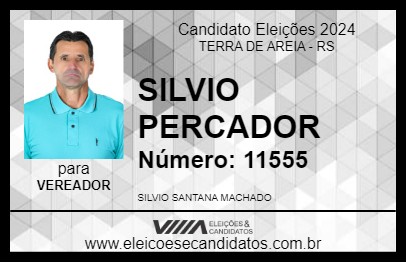 Candidato SILVIO PESCADOR 2024 - TERRA DE AREIA - Eleições