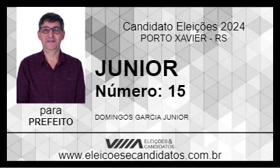 Candidato JUNIOR 2024 - PORTO XAVIER - Eleições