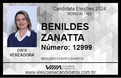 Candidato BENILDES ZANATTA 2024 - NONOAI - Eleições