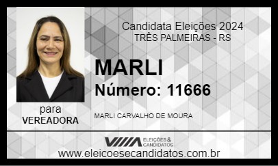 Candidato MARLI 2024 - TRÊS PALMEIRAS - Eleições