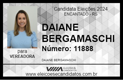 Candidato DAIANE BERGAMASCHI 2024 - ENCANTADO - Eleições