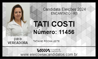 Candidato TATI COSTI 2024 - ENCANTADO - Eleições