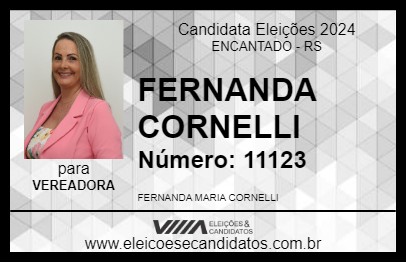 Candidato MARIA FERNANDA DA LOJA 2024 - ENCANTADO - Eleições