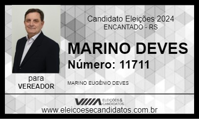 Candidato MARINO DEVES 2024 - ENCANTADO - Eleições