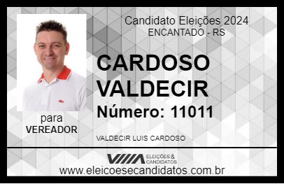 Candidato CARDOSO VALDECIR 2024 - ENCANTADO - Eleições