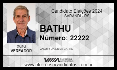 Candidato BATHU 2024 - SARANDI - Eleições