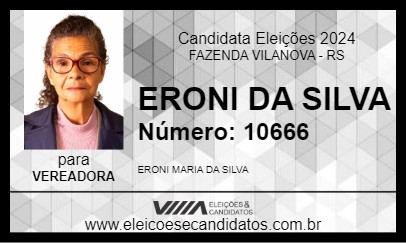 Candidato ERONI DA SILVA 2024 - FAZENDA VILANOVA - Eleições