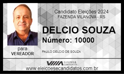 Candidato DELCIO SOUZA 2024 - FAZENDA VILANOVA - Eleições