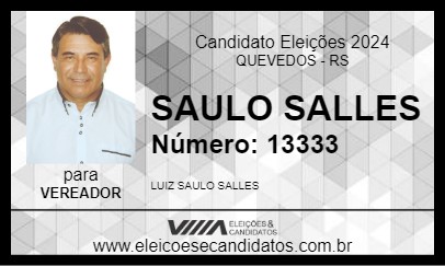 Candidato SAULO SALLES 2024 - QUEVEDOS - Eleições