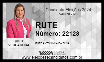 Candidato RUTE 2024 - VANINI - Eleições