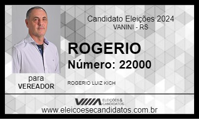 Candidato ROGERIO 2024 - VANINI - Eleições