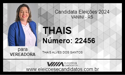 Candidato THAIS 2024 - VANINI - Eleições