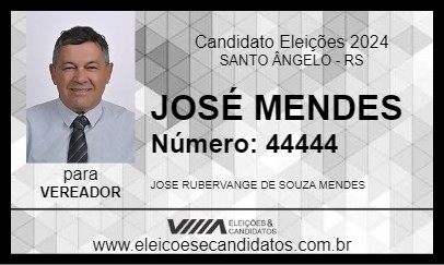 Candidato JOSÉ MENDES 2024 - SANTO ÂNGELO - Eleições