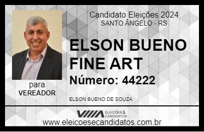 Candidato ELSON BUENO FINE ART 2024 - SANTO ÂNGELO - Eleições