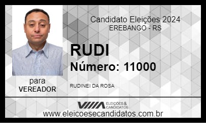 Candidato RUDI 2024 - EREBANGO - Eleições