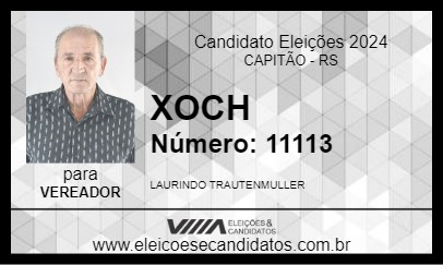 Candidato XOCH 2024 - CAPITÃO - Eleições