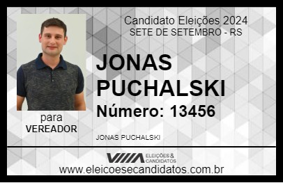 Candidato JONAS PUCHALSKI 2024 - SETE DE SETEMBRO - Eleições