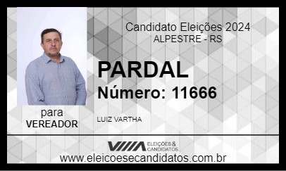 Candidato PARDAL 2024 - ALPESTRE - Eleições