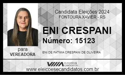 Candidato ENI CRESPANI 2024 - FONTOURA XAVIER - Eleições