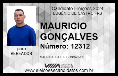 Candidato MAURICIO GONÇALVES 2024 - EUGÊNIO DE CASTRO - Eleições