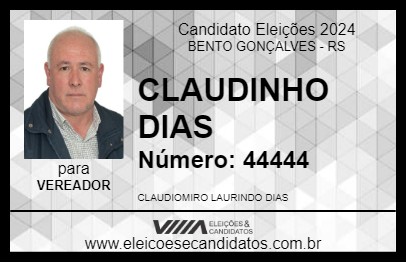 Candidato CLAUDINHO DIAS 2024 - BENTO GONÇALVES - Eleições