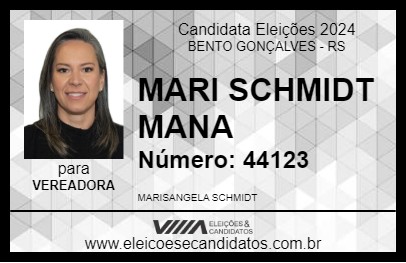 Candidato MARI SCHMIDT MANA 2024 - BENTO GONÇALVES - Eleições