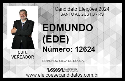 Candidato EDMUNDO (EDE) 2024 - SANTO AUGUSTO - Eleições