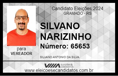 Candidato SILVANO NARIZINHO 2024 - GRAMADO - Eleições