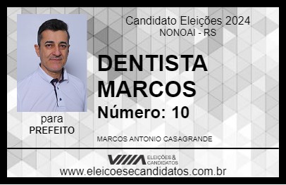 Candidato DENTISTA MARCOS 2024 - NONOAI - Eleições