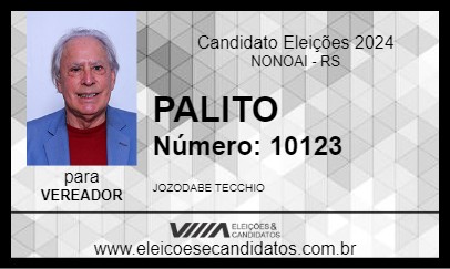 Candidato PALITO 2024 - NONOAI - Eleições