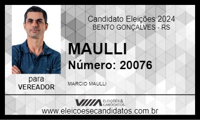 Candidato MAULLI 2024 - BENTO GONÇALVES - Eleições