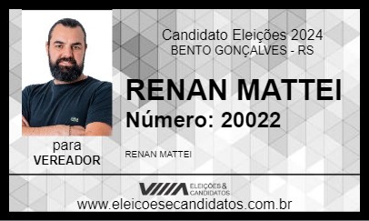 Candidato RENAN MATTEI 2024 - BENTO GONÇALVES - Eleições