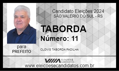 Candidato TABORDA 2024 - SÃO VALÉRIO DO SUL - Eleições