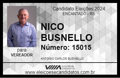 Candidato NICO BUSNELLO 2024 - ENCANTADO - Eleições