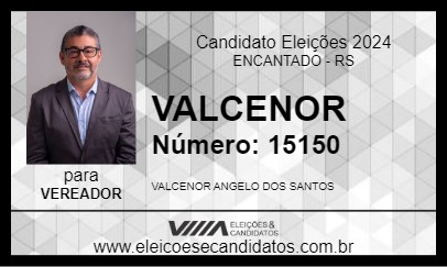 Candidato VALCENOR 2024 - ENCANTADO - Eleições