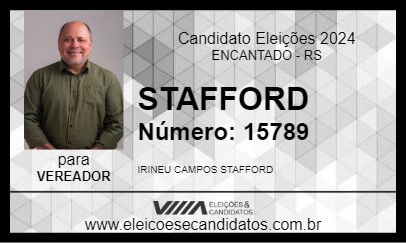 Candidato STAFFORD 2024 - ENCANTADO - Eleições