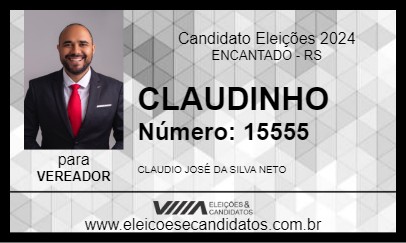 Candidato CLAUDINHO 2024 - ENCANTADO - Eleições