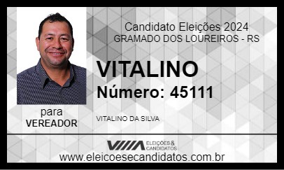 Candidato VITALINO 2024 - GRAMADO DOS LOUREIROS - Eleições