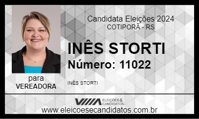 Candidato INÊS STORTI 2024 - COTIPORÃ - Eleições