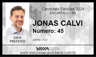 Candidato JONAS CALVI 2024 - ENCANTADO - Eleições