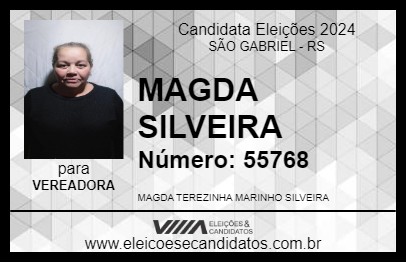 Candidato MAGDA SILVEIRA 2024 - SÃO GABRIEL - Eleições