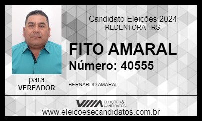 Candidato FITO AMARAL 2024 - REDENTORA - Eleições