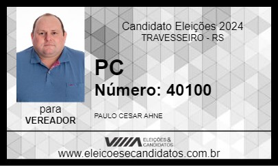 Candidato PC 2024 - TRAVESSEIRO - Eleições