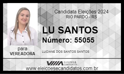 Candidato LU SANTOS 2024 - RIO PARDO - Eleições