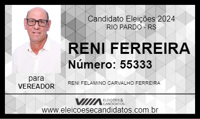 Candidato RENI FERREIRA 2024 - RIO PARDO - Eleições