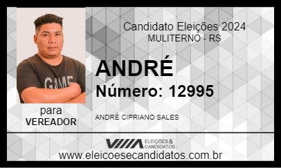 Candidato ANDRÉ 2024 - MULITERNO - Eleições