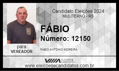 Candidato FÁBIO 2024 - MULITERNO - Eleições