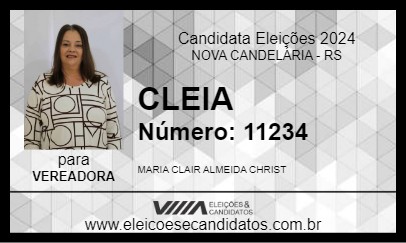 Candidato CLEIA 2024 - NOVA CANDELÁRIA - Eleições