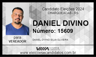 Candidato DANIEL DIVINO 2024 - CHARQUEADAS - Eleições