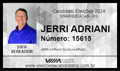 Candidato JERRI ADRIANI 2024 - CHARQUEADAS - Eleições